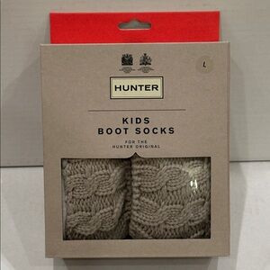 Kids Hunter Boot Socks size L Greige (GRG)